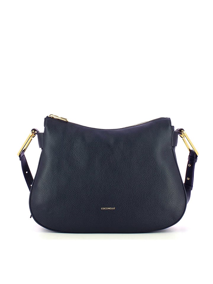 COCCINELLE Skórzana torebka w kolorze granatowym - 36 x 24 x 10,5 cm rozmiar: onesize