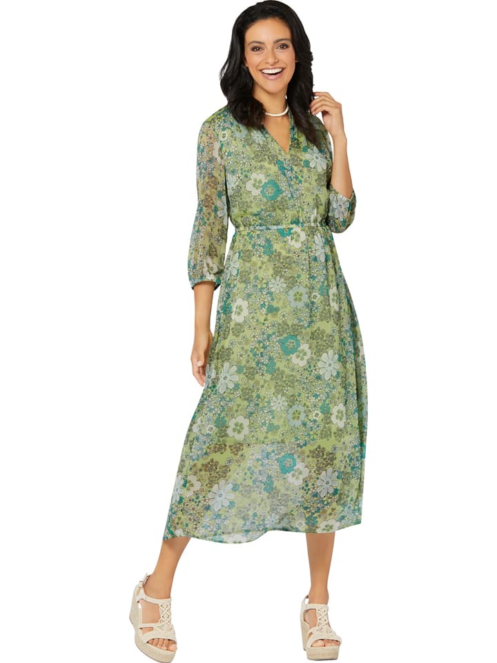 WITT WEIDEN Sukienka w kolorze zielonym ze wzorem rozmiar: 38