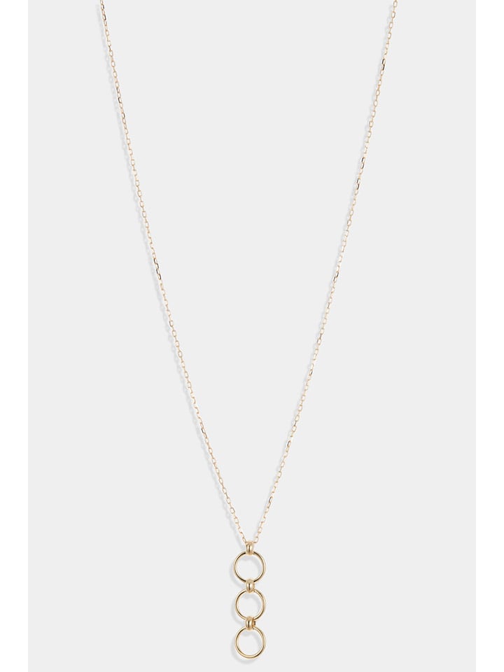 OR ÉCLAT Złoty naszyjnik "Sylvia" z zawieszką - dł. 42 cm rozmiar: onesize