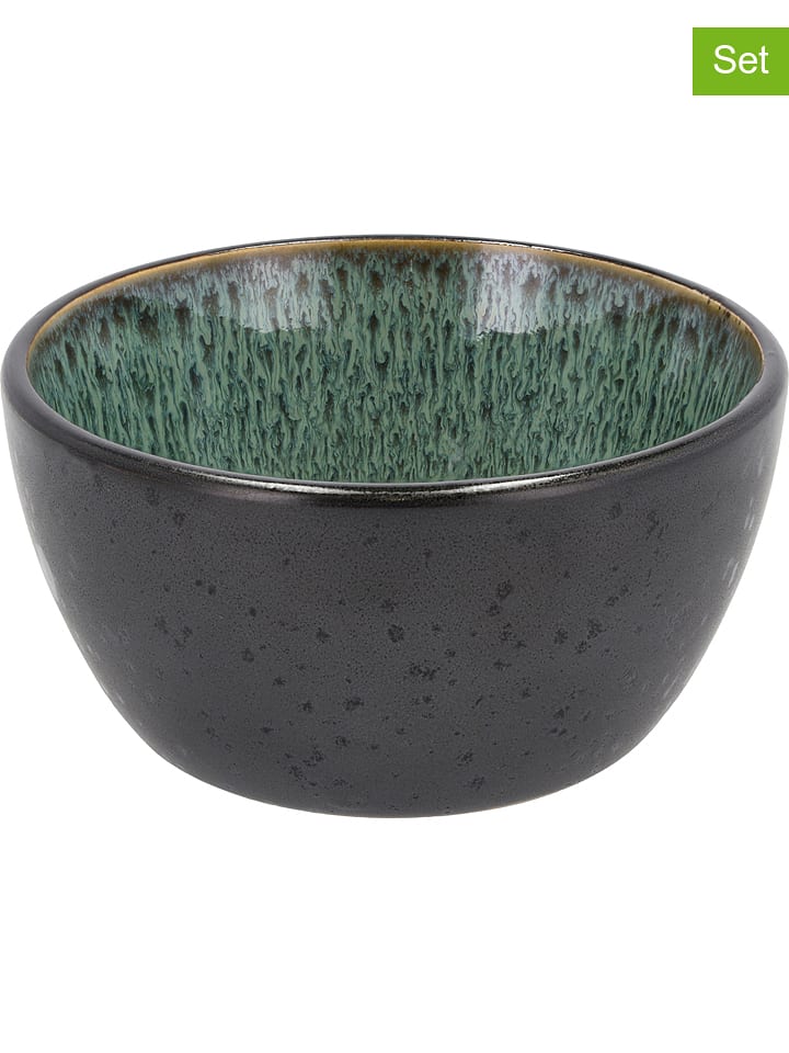 Bitz Miski (4 szt.) w kolorze czarno-zielonym - Ø 12,5 cm rozmiar: onesize