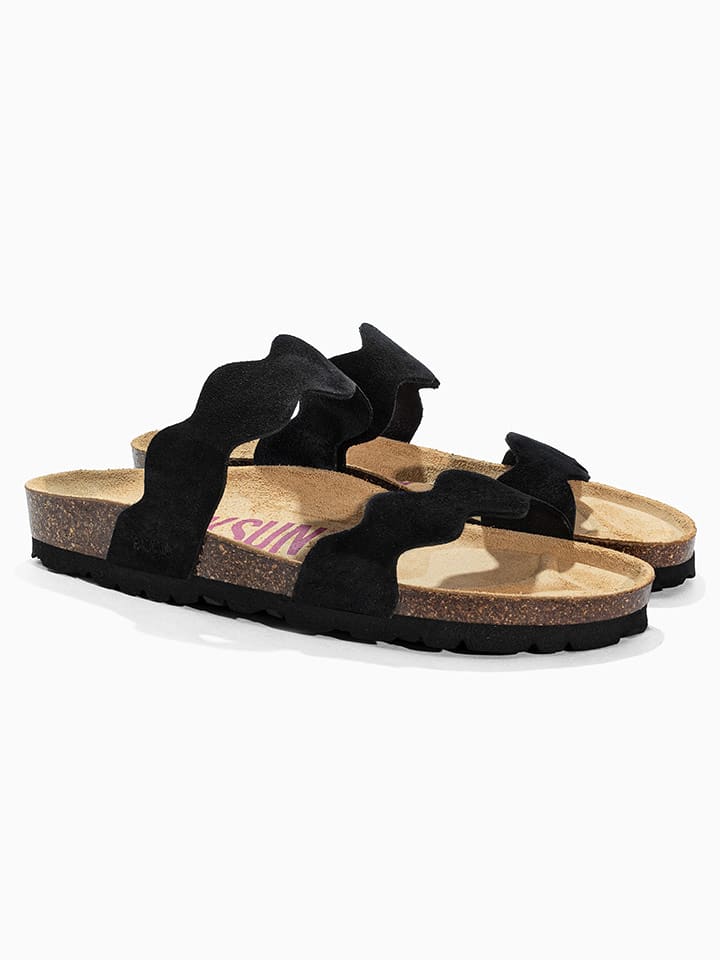 BACKSUN Klapki "Sechura" w kolorze czarnym rozmiar: 40