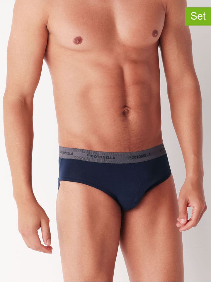COTONELLA Slipy (2 pary) w kolorze granatowym rozmiar: XXL