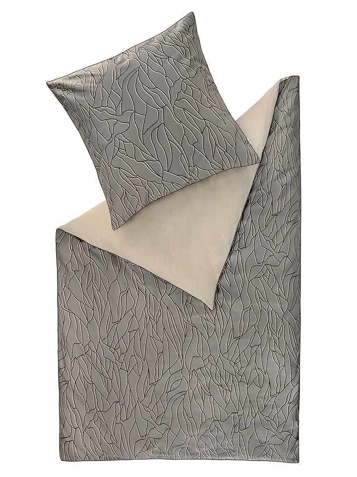 ESPRIT Komplet pościeli renforcé "Nele" w kolorze szaro-beżowym rozmiar: 155x220 cm