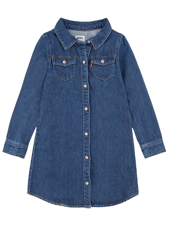 Levi's Kids Sukienka dżinsowa w kolorze niebieskim rozmiar: 158