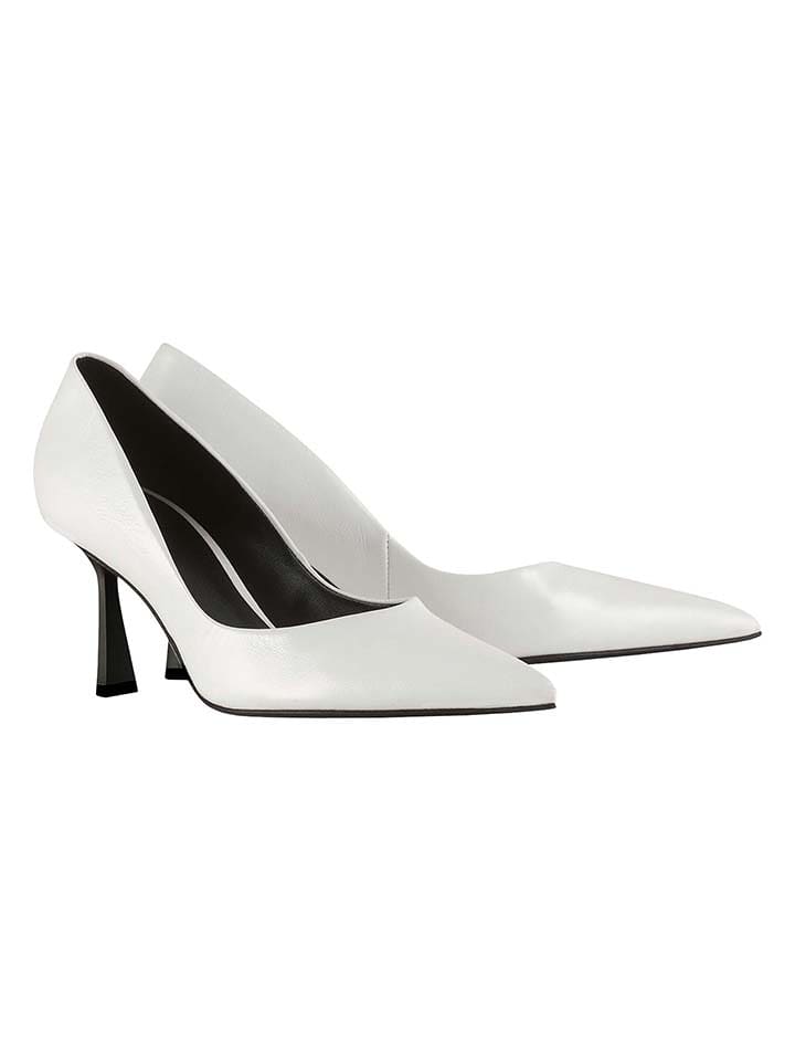 Högl Skórzane czółenka "Marilyn" w kolorze białym rozmiar: 39