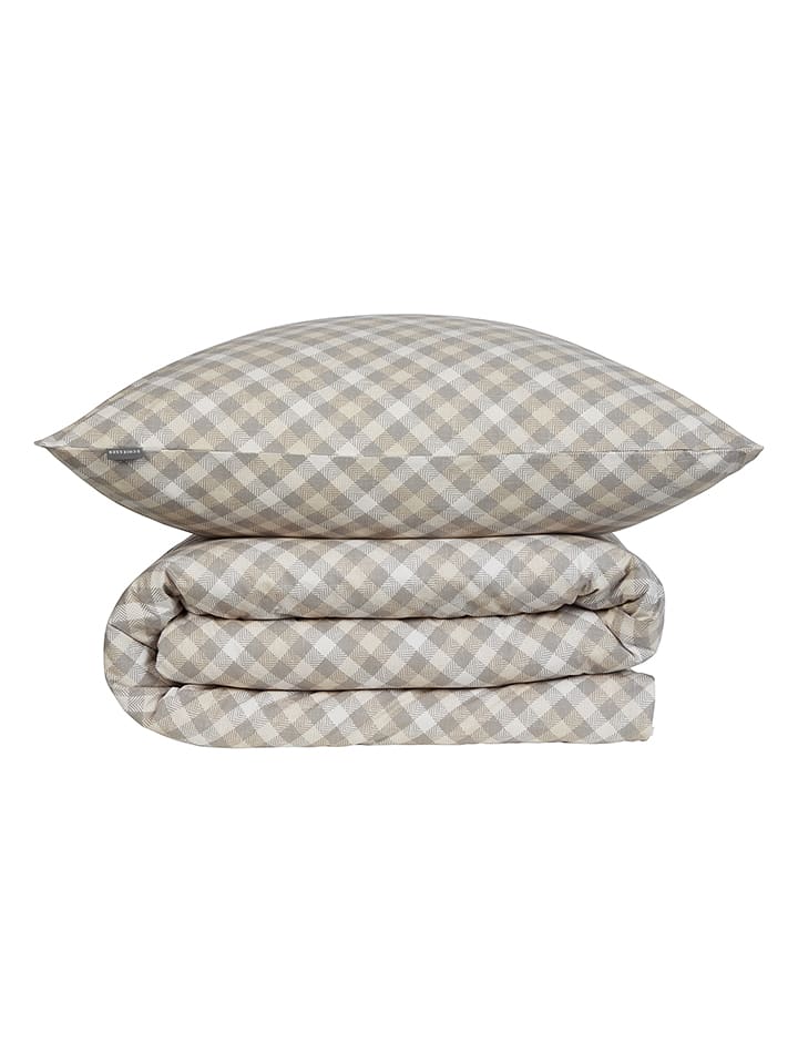 Schiesser Komplet pościeli renforcé "Rin" w kolorze szarym rozmiar: 135x200 cm