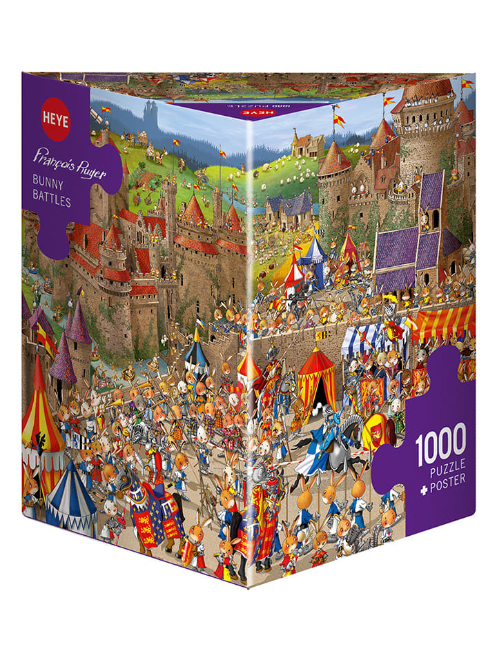 HEYE 1000-częściowe puzzle "Bunny Battles" - 12+ rozmiar: onesize
