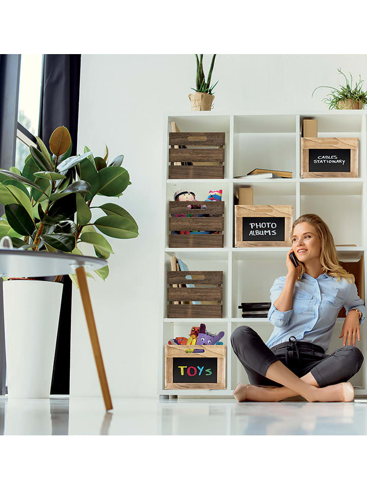 Securit Pudełko w kolorze jasnobrązowym - 35 x 21 x 28,3 cm rozmiar: onesize