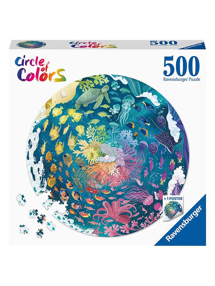 Ravensburger 500-częściowe puzzle "Circle of colors - Ocean" - 12+ rozmiar: onesize