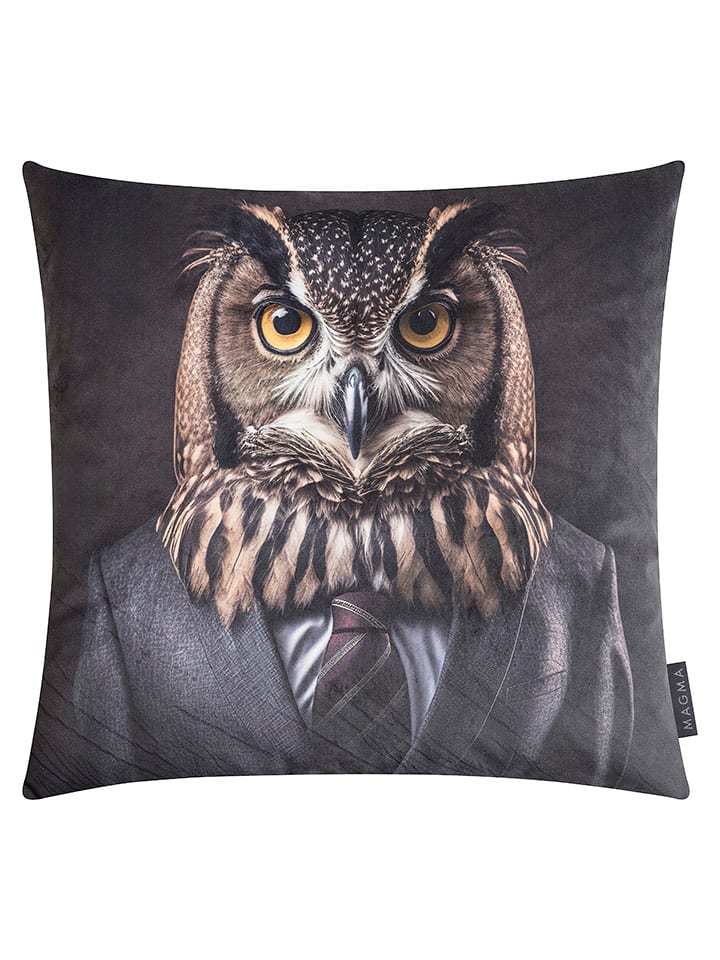 Magma Heimtex Poszewka "Arty Animals" w kolorze antracytowym na poduszkę - 45 x 45 cm rozmiar: onesize