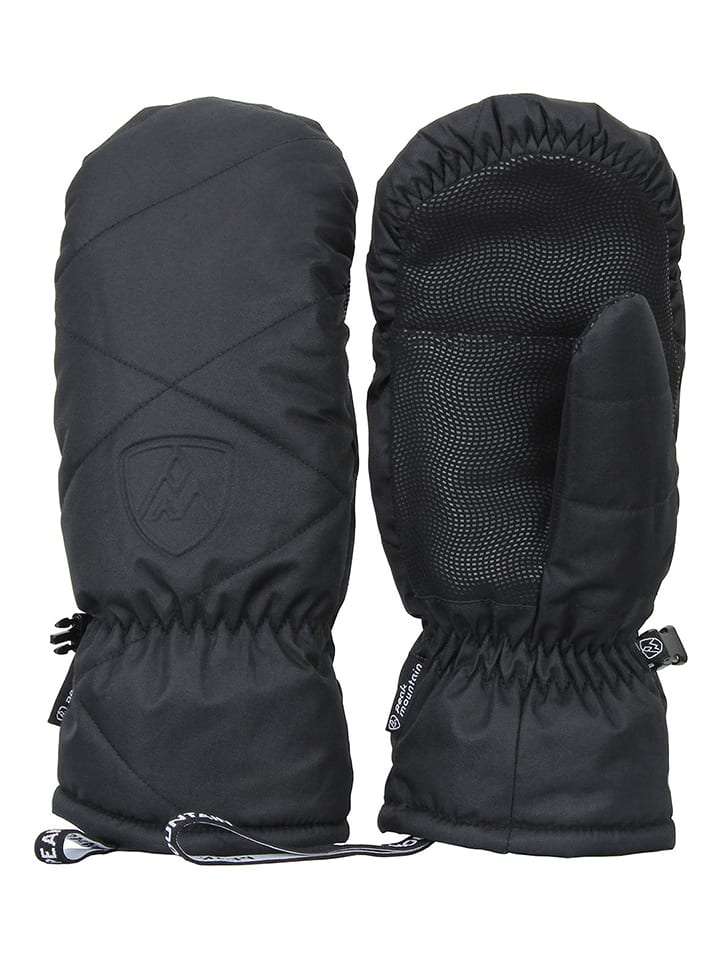 Peak Mountain Rękawice narciarskie "Mitaine" w kolorze czarnym rozmiar: S/M