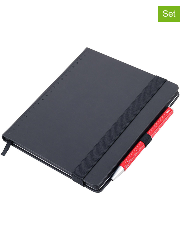 Troika 2-częściowy zestaw w kolorze czarno-czerwonym - A5 rozmiar: onesize