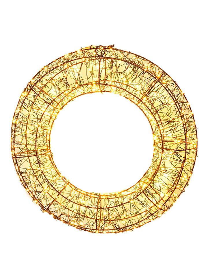 WellHome Zawieszka dekoracyjna LED w kolorze złotym - Ø 38 cm rozmiar: onesize