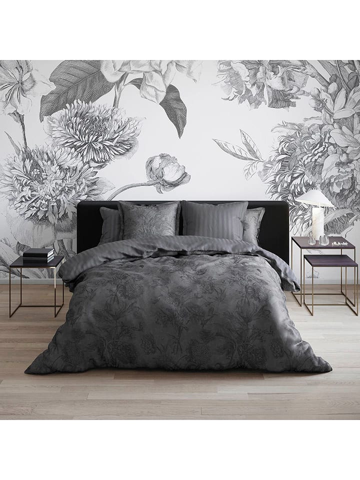 Cacharel Komplet pościeli satynowej w kolorze antracytowym rozmiar: 140x200 cm