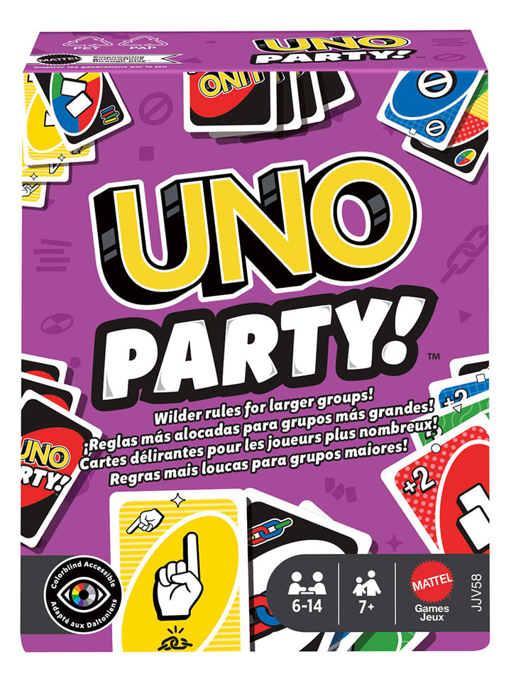 Mattel Gra karciana "UNO Party"- 7+ rozmiar: onesize