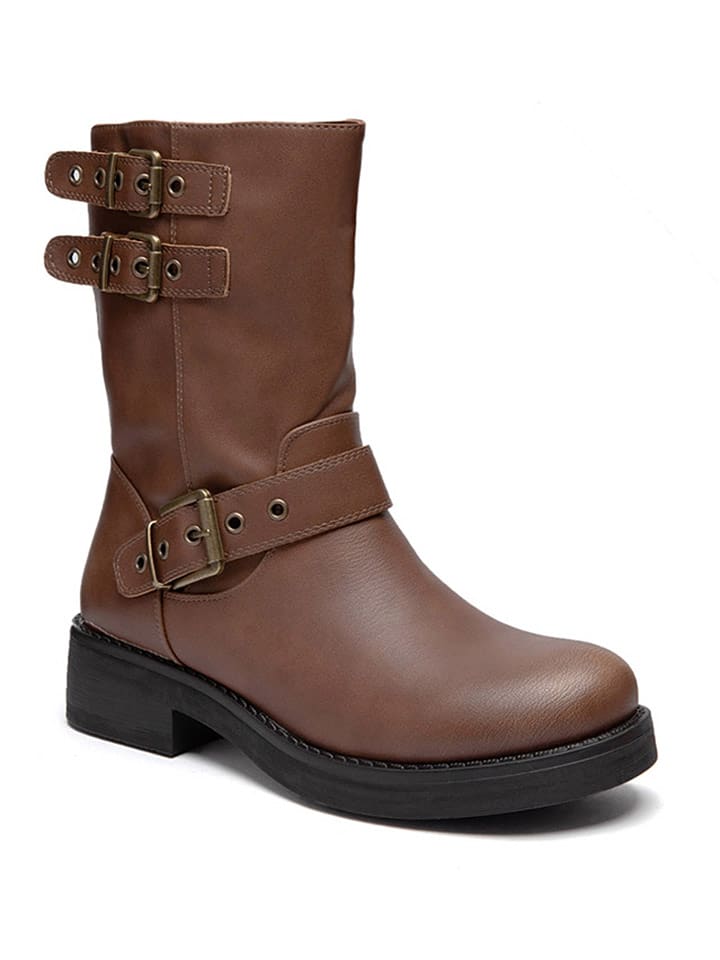 Sixth Sens Botki w kolorze jasnobrązowym rozmiar: 36