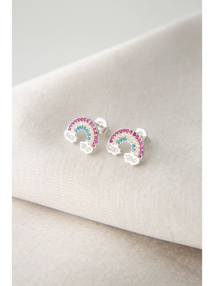 Lodie Silver Srebrne kolczyki-wkrętki z cyrkoniami rozmiar: onesize