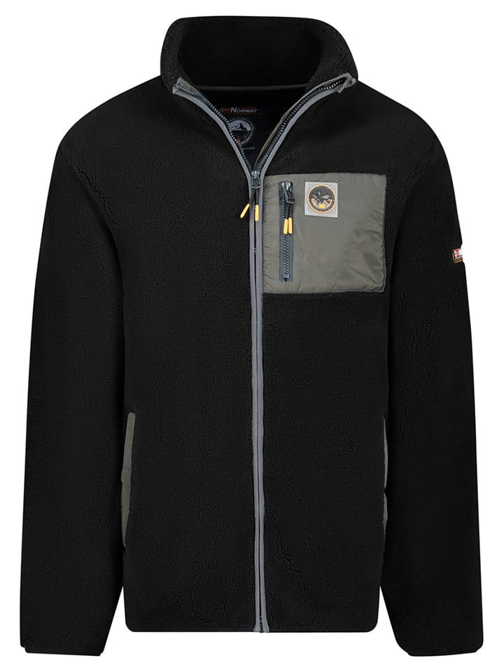 Geographical Norway Kurtka polarowa "Urock" w kolorze czarnym rozmiar: XXL