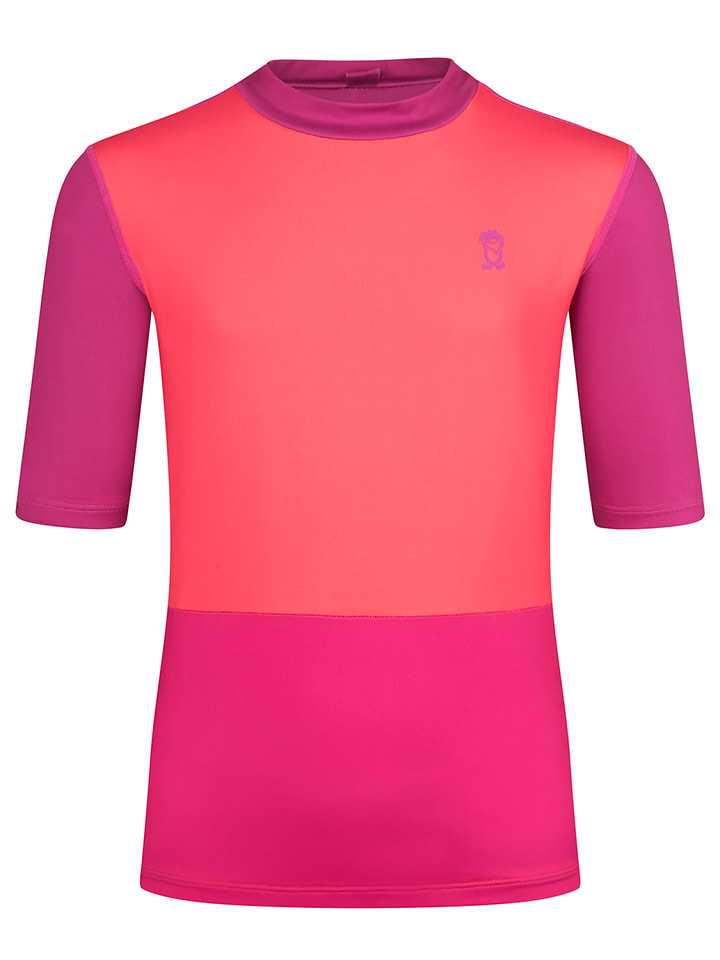 Trollkids Koszulka kąpielowa "Balestrand T" w kolorze różowo-fioletowym rozmiar: 92