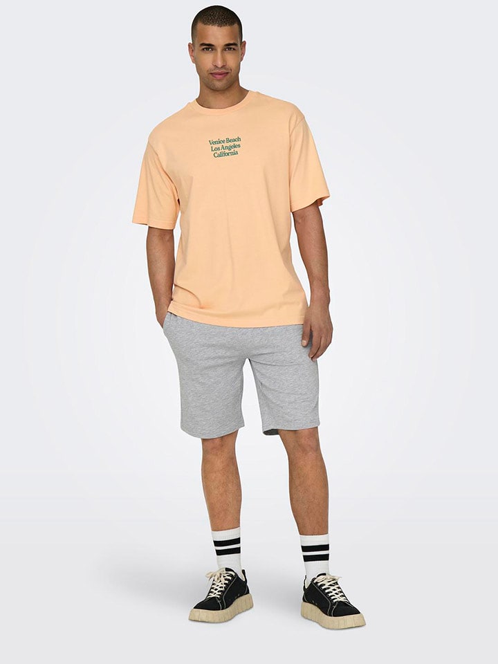 ONLY & SONS Szorty dresowe "Neil" w kolorze szarym rozmiar: XL