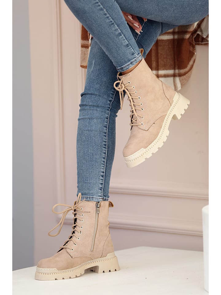 Gerois Botki w kolorze beżowym rozmiar: 37