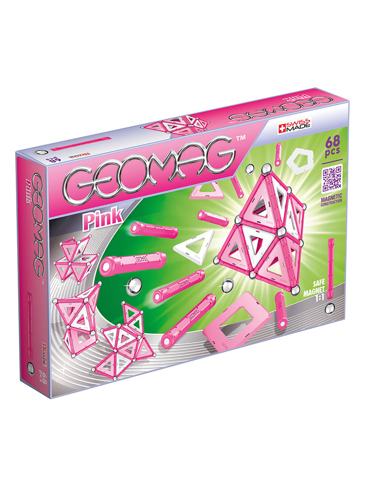Geomag 68-częściowy zestaw magnetyczny "Pink"- 3+ rozmiar: onesize