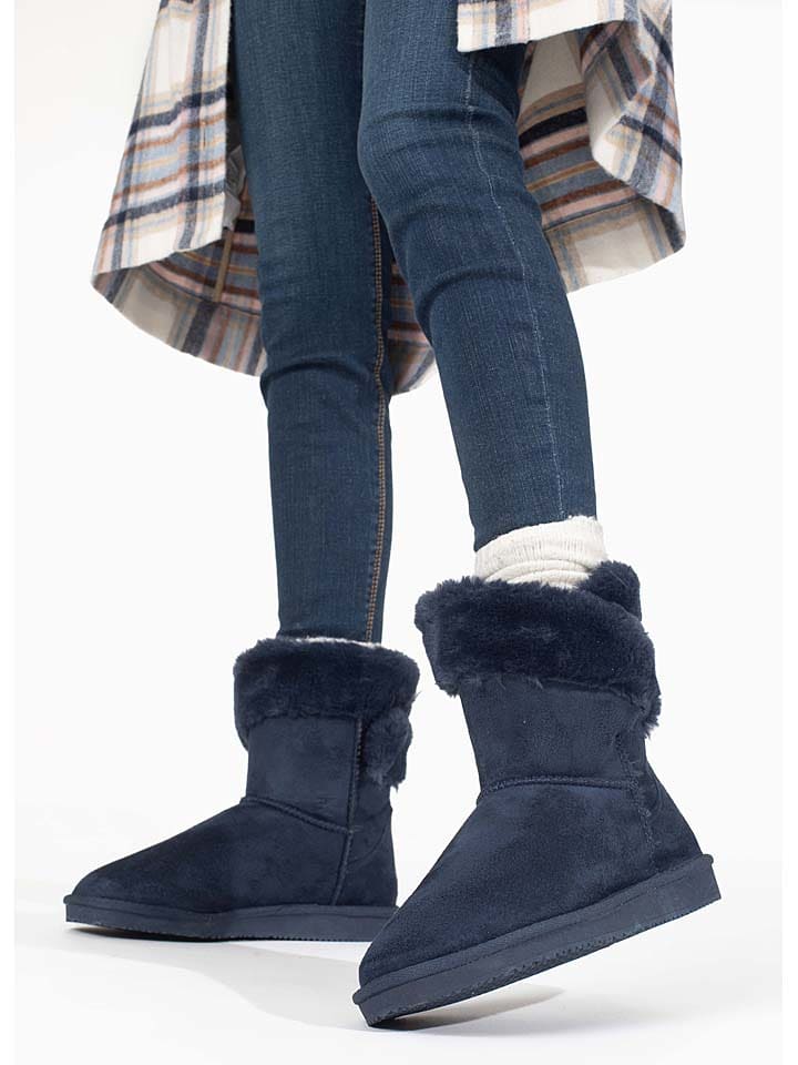 Blackfield Botki zimowe "Barbara" w kolorze granatowym rozmiar: 37