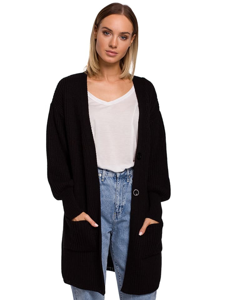 made of emotion Kardigan w kolorze czarnym rozmiar: L/XL