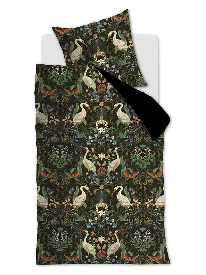 At Home Komplet pościeli "Vibrant" w kolorze czarnym ze wzorem rozmiar: 155x220 cm