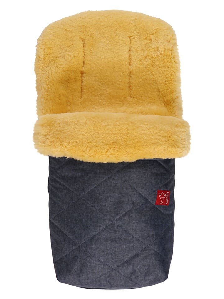 Kaiser Naturfellprodukte Śpiworek wełniany "Natura" w kolorze granatowym - 85 x 45 cm rozmiar: onesize