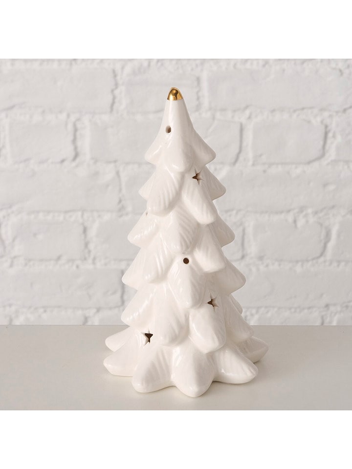 Boltze Dekoracja LED "Branca" w kolorze złoto-białym - 12 x 21 x 12 cm rozmiar: onesize