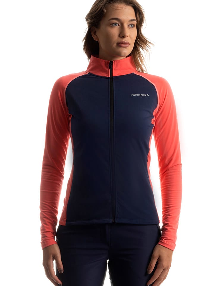 Fischer Kurtka polarowa w kolorze granatowo-czerwonym rozmiar: XL