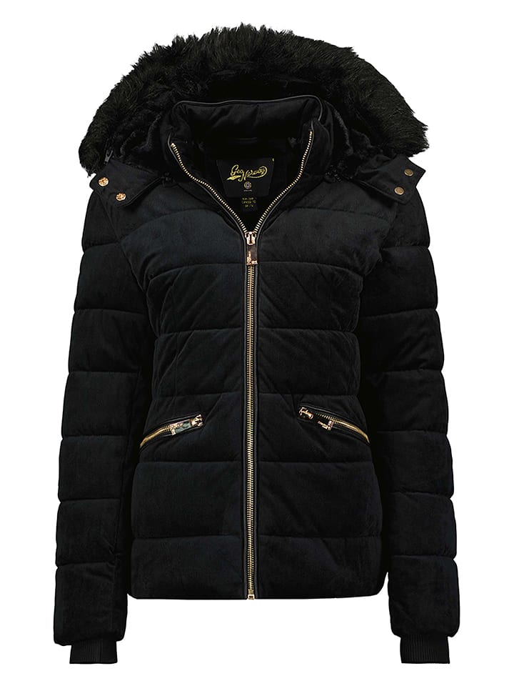 Geographical Norway Kurtka pikowana "Bilove" w kolorze czarnym rozmiar: M