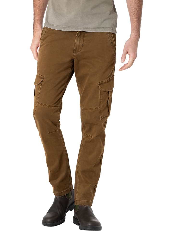 Timezone Spodnie "Niklas" - Regular fit - w kolorze jasnobrązowym rozmiar: W38/L32