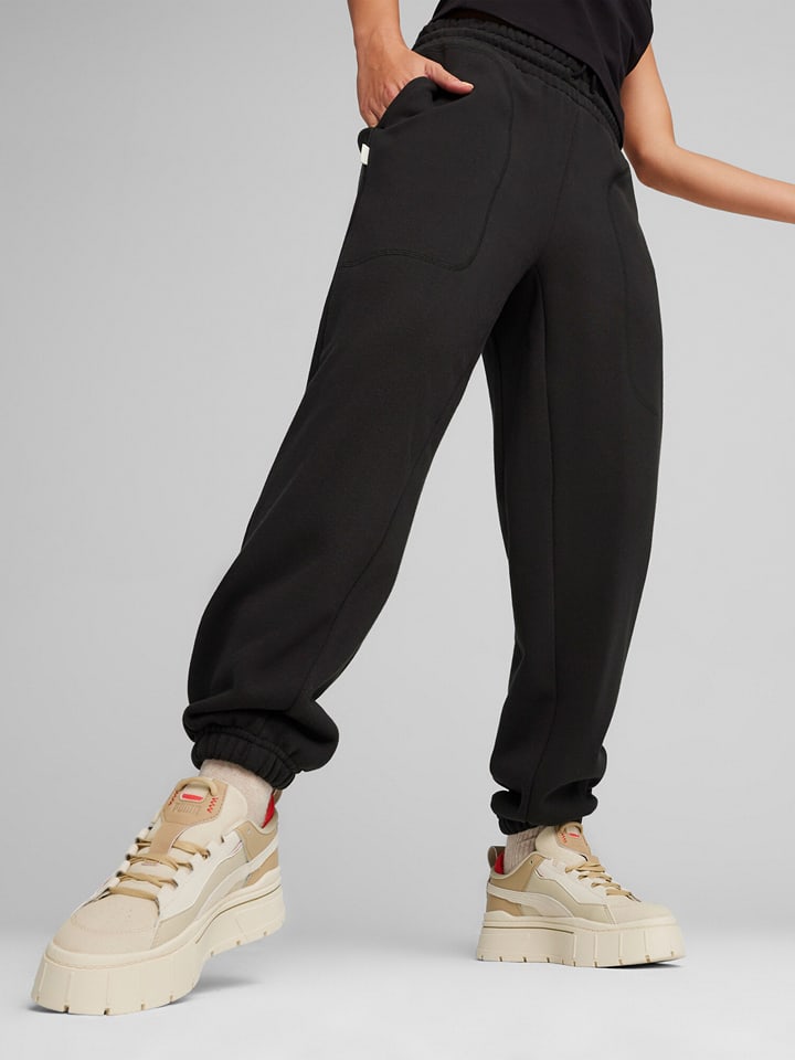 Puma Spodnie dresowe "Infuse" w kolorze czarnym rozmiar: XS