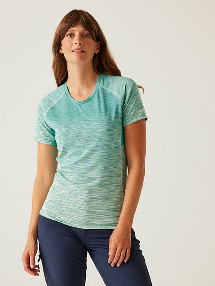 Regatta Koszulka sportowa "LaxleyII" w kolorze turkusowym rozmiar: 44