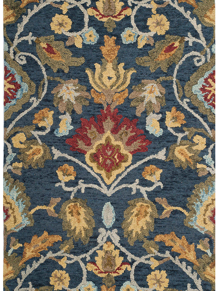 Safavieh Wełniany dywan w kolorze granatowo-żółtym rozmiar: 122x183 cm