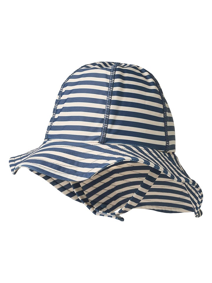 Wheat Kapelusz przeciwsłoneczny "Bora" w kolorze niebiesko-kremowym rozmiar: 44-47cm