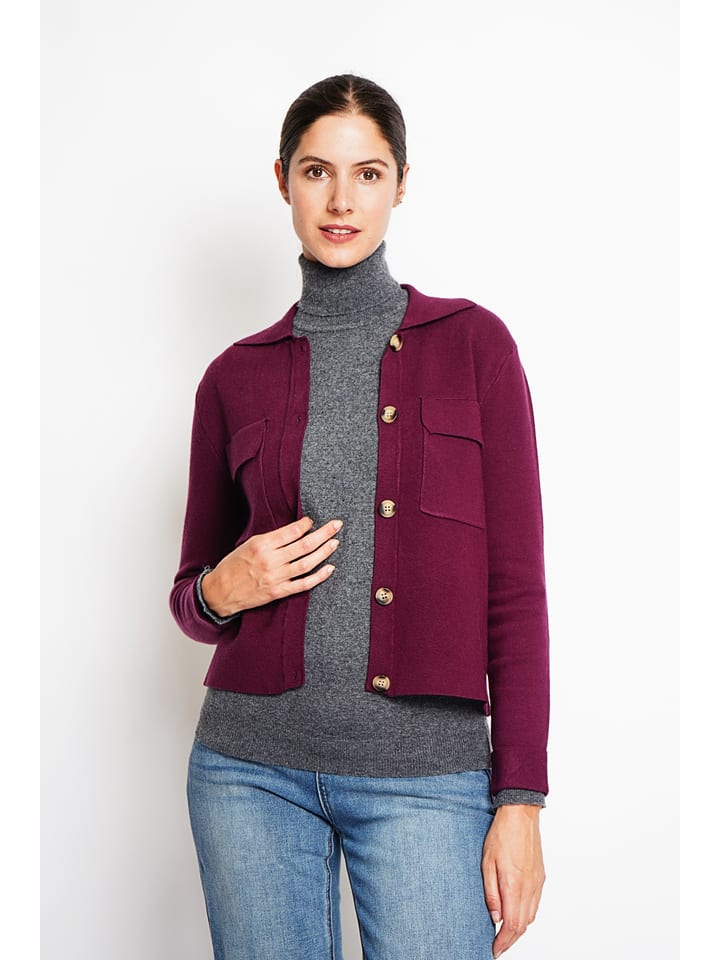 William de Faye Kardigan w kolorze fioletowym rozmiar: 42