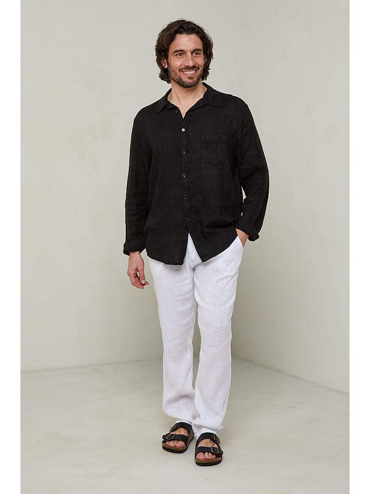 Lin Passion Koszula w kolorze czarnym rozmiar: M/L