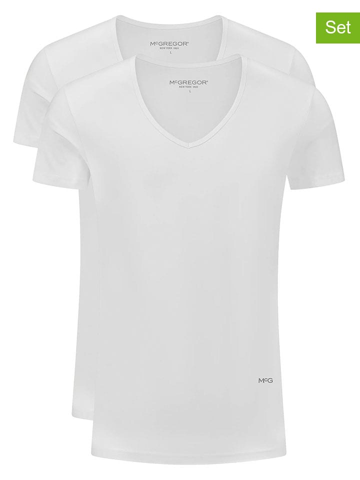 McGregor Koszulki (2 szt.) w kolorze białym rozmiar: 3XL