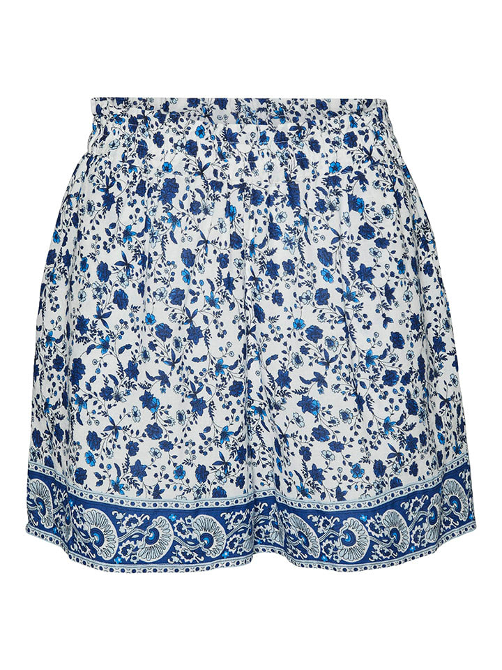 Vero Moda Szorty "Milan" w kolorze biało-niebieskim rozmiar: XS