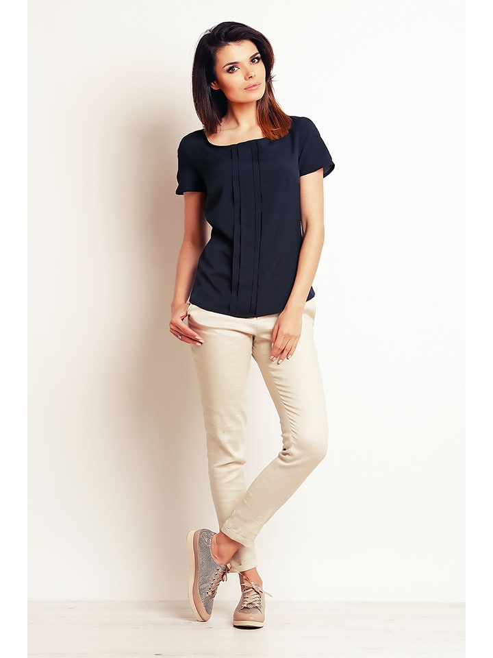 INFINITE YOU Bluzka w kolorze granatowym rozmiar: S