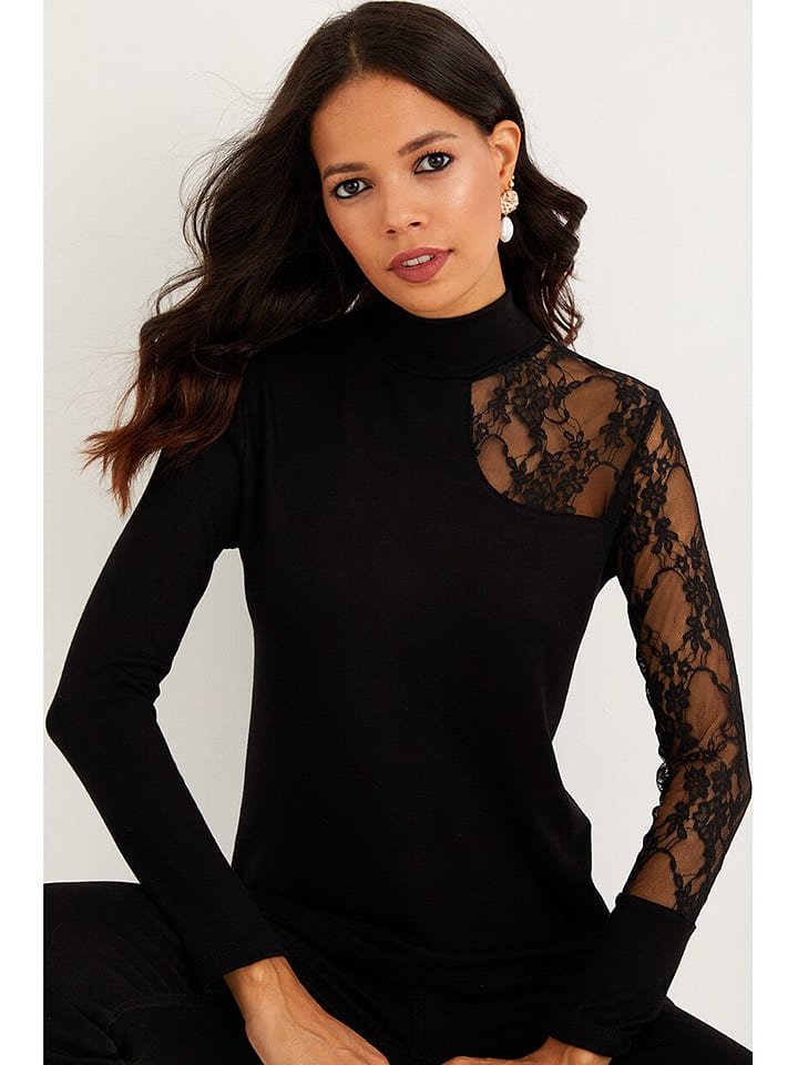 Milan Kiss Bluzka w kolorze czarnym rozmiar: M