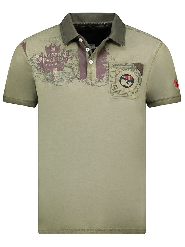 Canadian Peak Koszulka polo "Kimaceak" w kolorze khaki rozmiar: S
