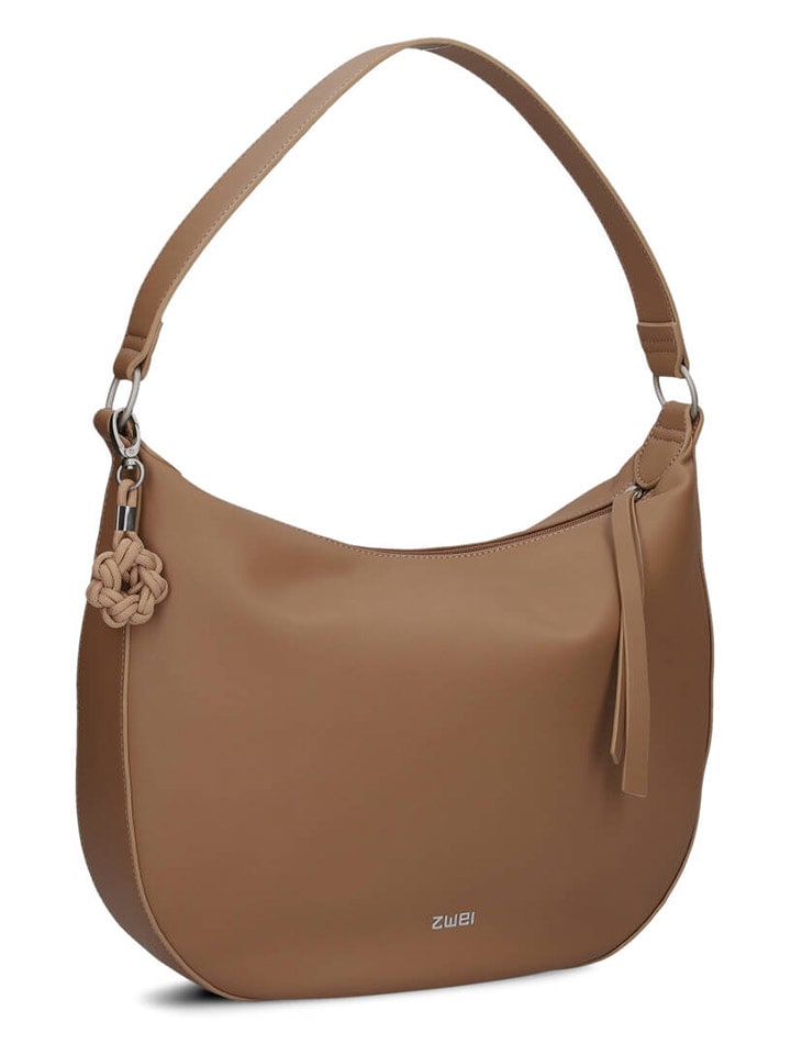 Zwei Torebka w kolorze jasnobrązowym - 34 x 31 x 10 cm rozmiar: onesize