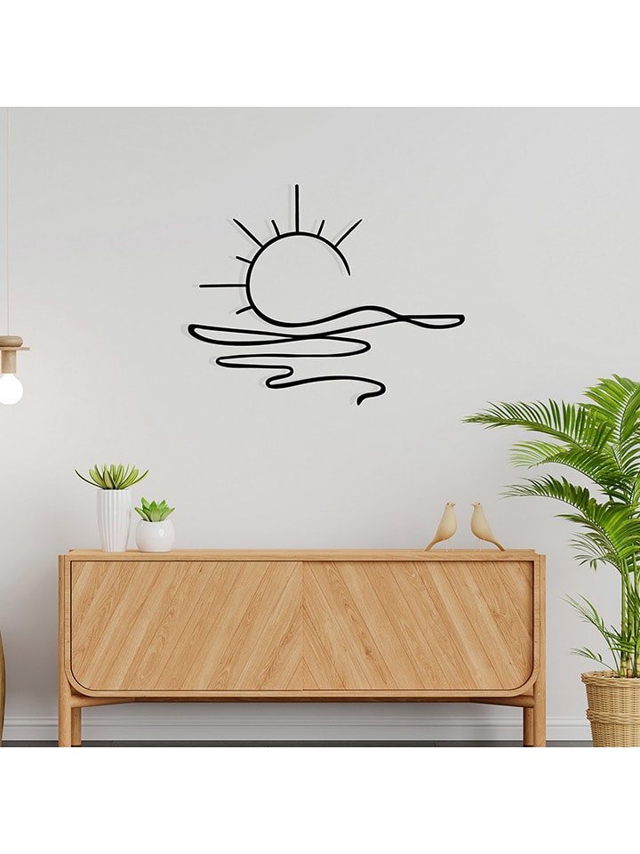 wall addiction Dekoracja ścienna w kolorze czarnym rozmiar: 55x44 cm