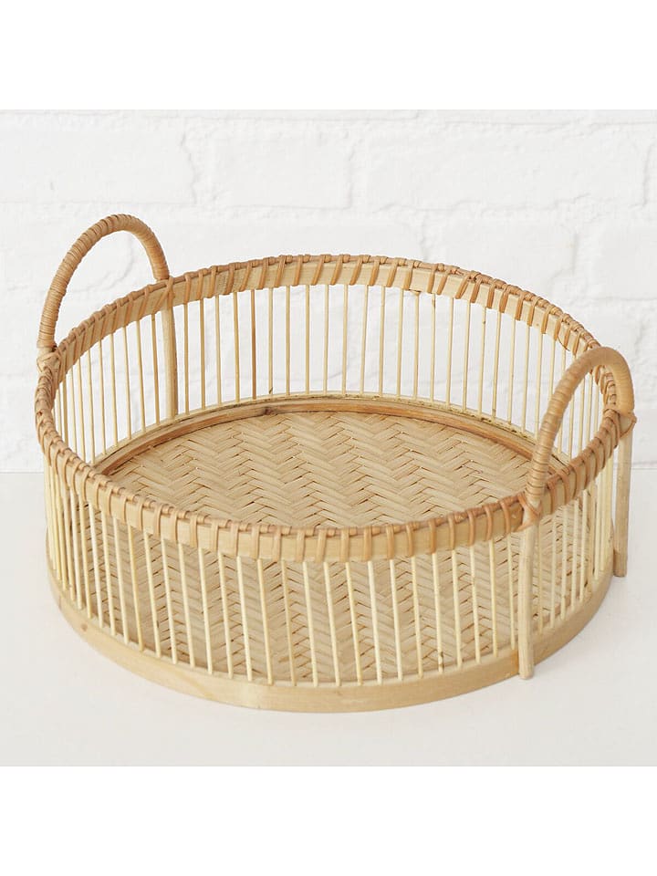 Boltze Taca "Lekika" w kolorze jasnobrązowym - Ø 30 cm rozmiar: onesize