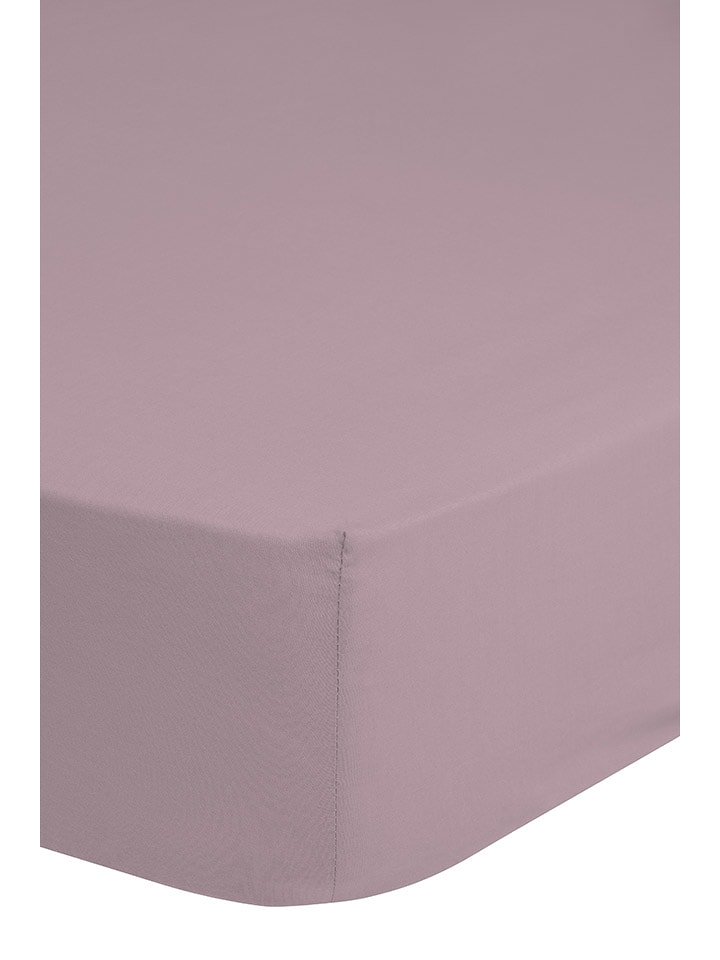 Good Morning Prześcieradło w kolorze jasnoróżowym na gumce rozmiar: 80x200 cm