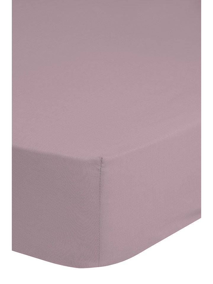 Good Morning Prześcieradło w kolorze jasnoróżowym na gumce rozmiar: 80x200 cm